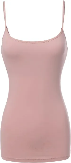 Made by Emma Women's Adjustable Camisole for Women Spaghetti Strap Tank Top Camisoles