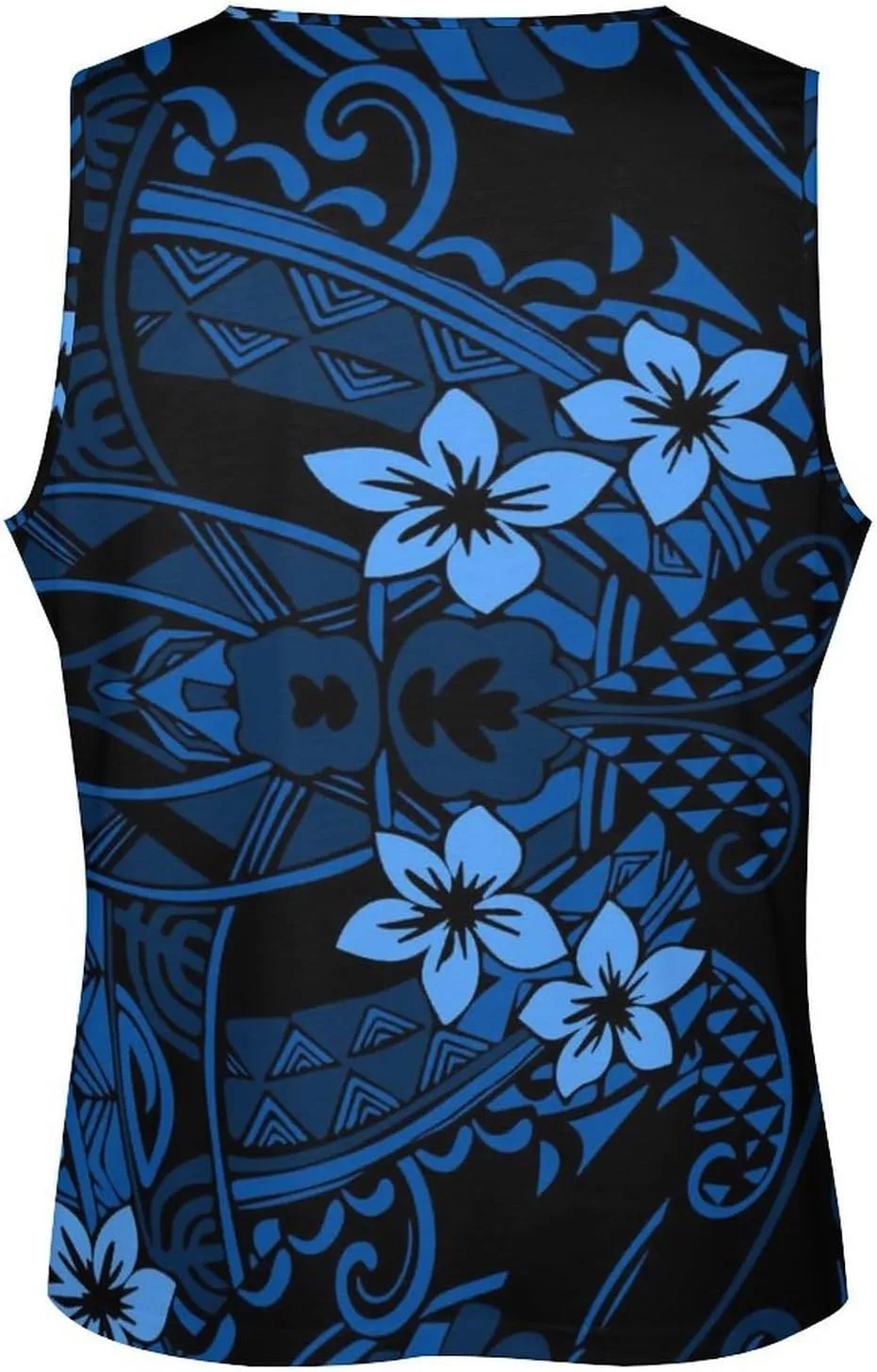 Men Polynesian Tribal Quick Dry Workout Tank Top Hawaiian Samoan Gym Muscle Tee Bodybuilding Sleeveless Shirt