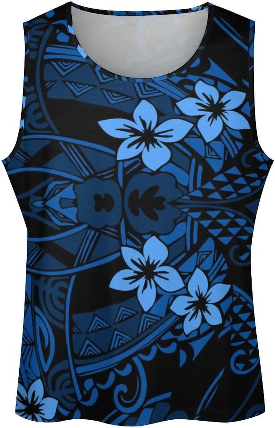 Men Polynesian Tribal Quick Dry Workout Tank Top Hawaiian Samoan Gym Muscle Tee Bodybuilding Sleeveless Shirt