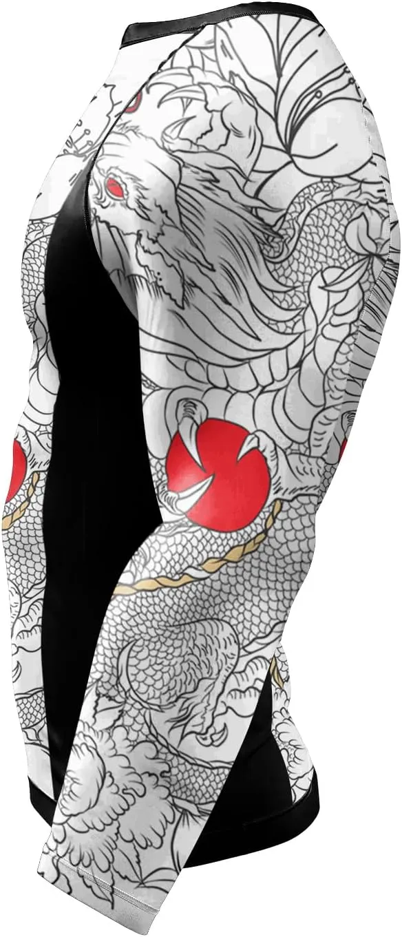 Mens Athletic Long Sleeve Compression Shirts/Mens Cool Compression Top for Sports