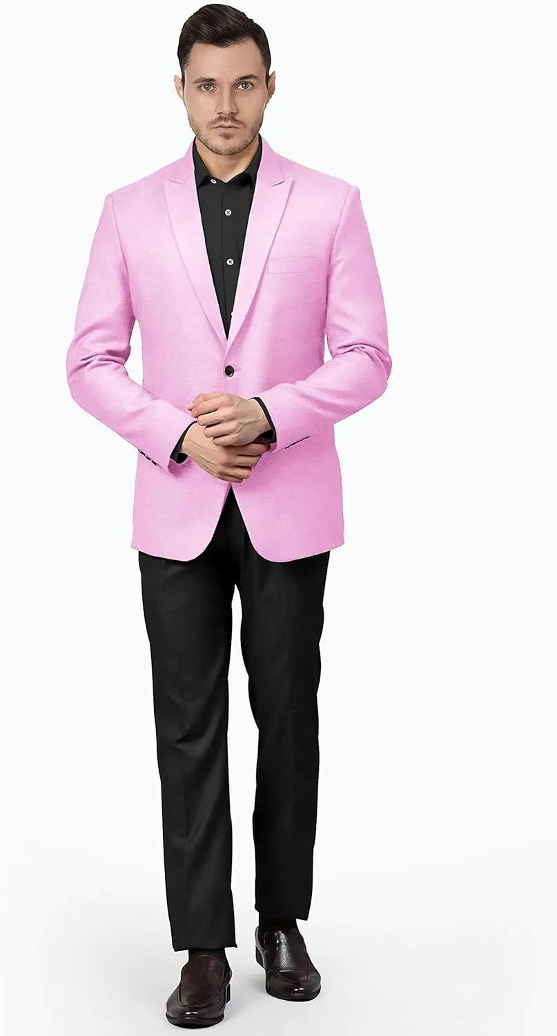 Men's Blazer 2 Button Long Sleeve Regular Fit Suit Sport Coat Jacket Business Lightweight Casual Sport Coat