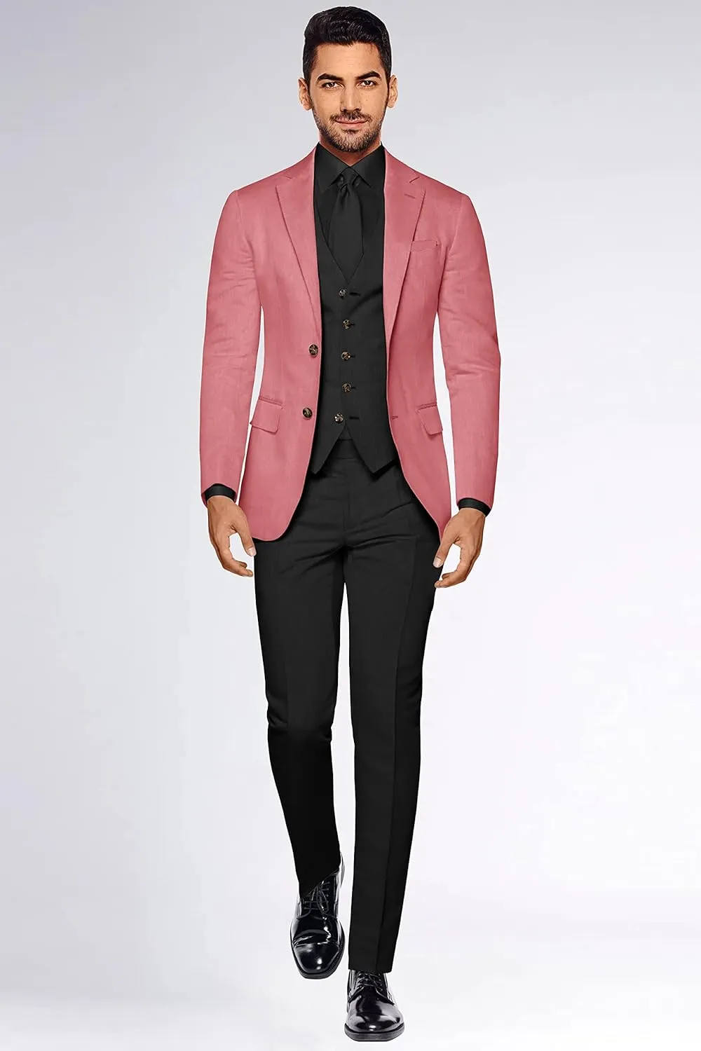 Men's Blazer 2 Button Long Sleeve Regular Fit Suit Sport Coat Jacket Business Lightweight Casual Sport Coat