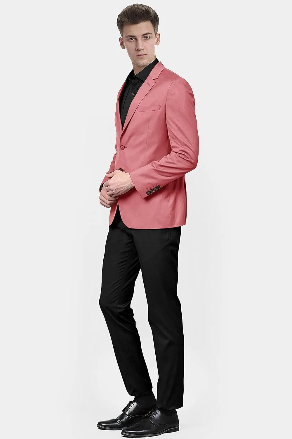 Men's Blazer 2 Button Long Sleeve Regular Fit Suit Sport Coat Jacket Business Lightweight Casual Sport Coat