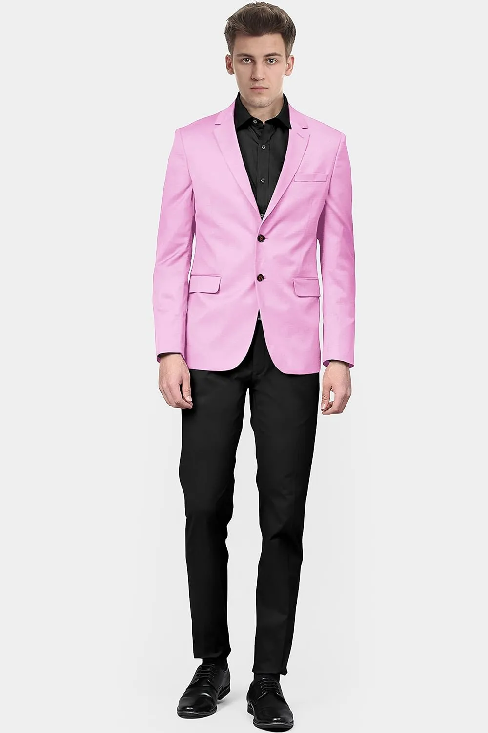Men's Blazer 2 Button Long Sleeve Regular Fit Suit Sport Coat Jacket Business Lightweight Casual Sport Coat