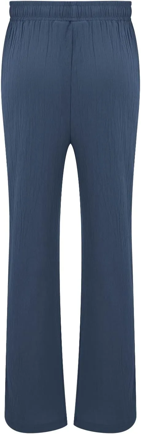 Mens Cotton Linen Harem Pants Elastic Waist Wide Leg Baggy Yoga Trousers Drawstrings Lightweight Summer Beach Pants for Men