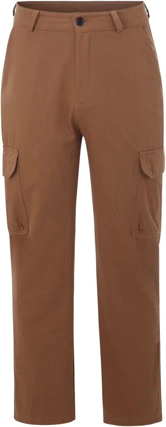 Mens Pants Casual Relaxed Fit Cargo Pants for Men,Men's Causal Cargo Pants Baggy Joggers with Pockets Hiking Pants