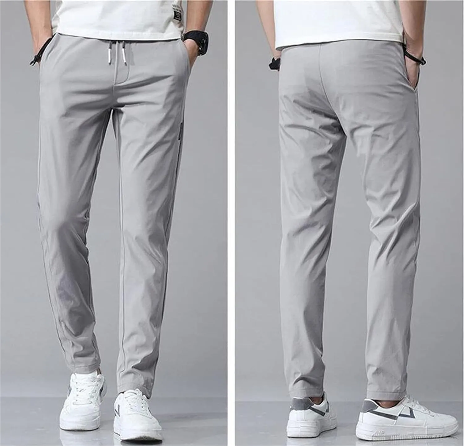 Mens Pants, Ultra Stretch Quick Drying Pants, Loose Fit Casual Jogging Trousers for Running Workout Training