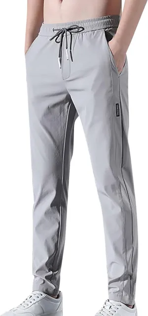 Mens Pants, Ultra Stretch Quick Drying Pants, Loose Fit Casual Jogging Trousers for Running Workout Training