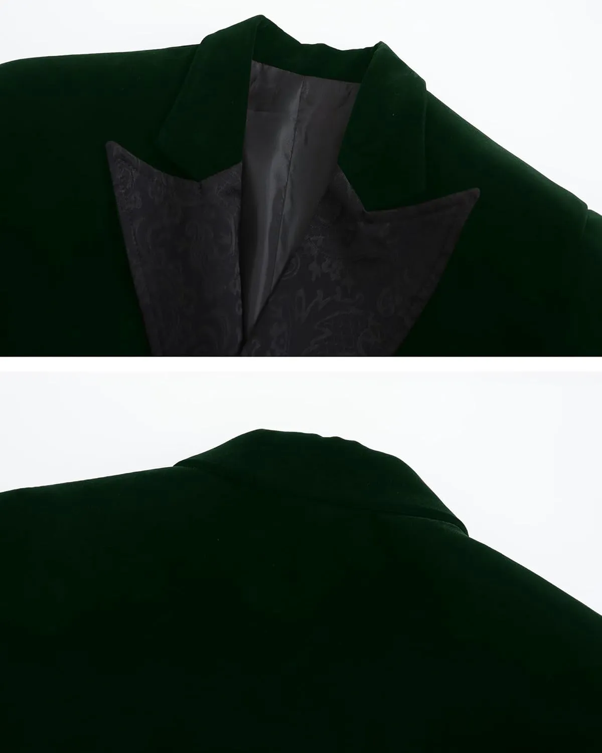 Men's Smoking Jacket Jacquard Peaked Lapel Double Breasted Stylish Blazers Coat Evening Party Wear