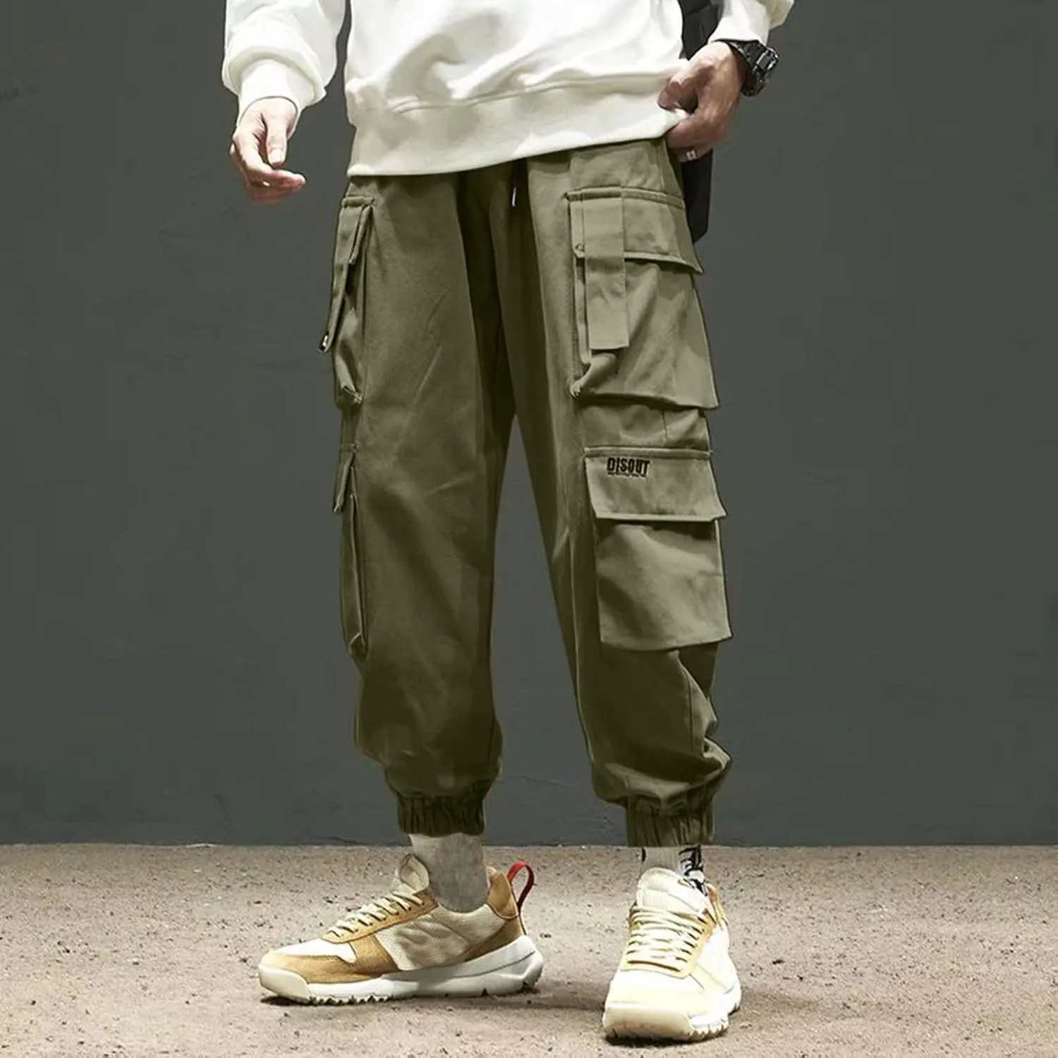 Mens Sweatpants Open Bottom Linen Jeans Baggy Shorts Outfits Smarty Thermal Casual with Pockets Yoga Sport Resort