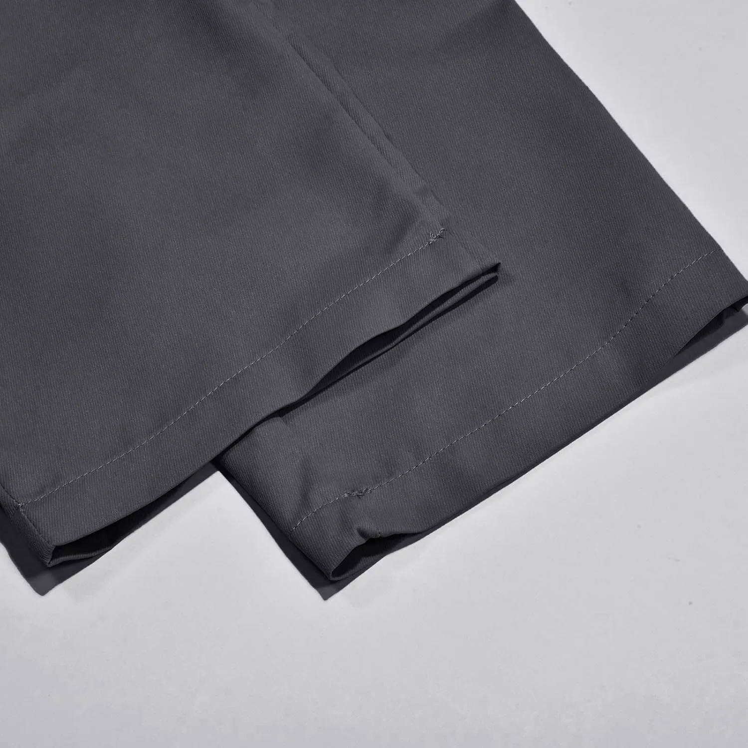 Men's Workwear Pants Pure Washed Solid Multi-Pocket Straight-Leg Cargo Trousers