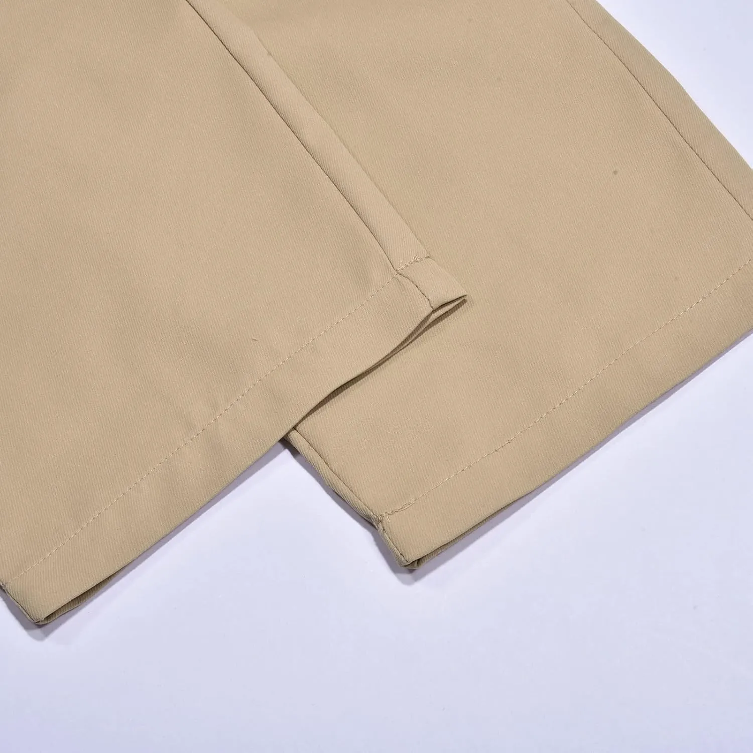 Men's Workwear Pants Pure Washed Solid Multi-Pocket Straight-Leg Cargo Trousers