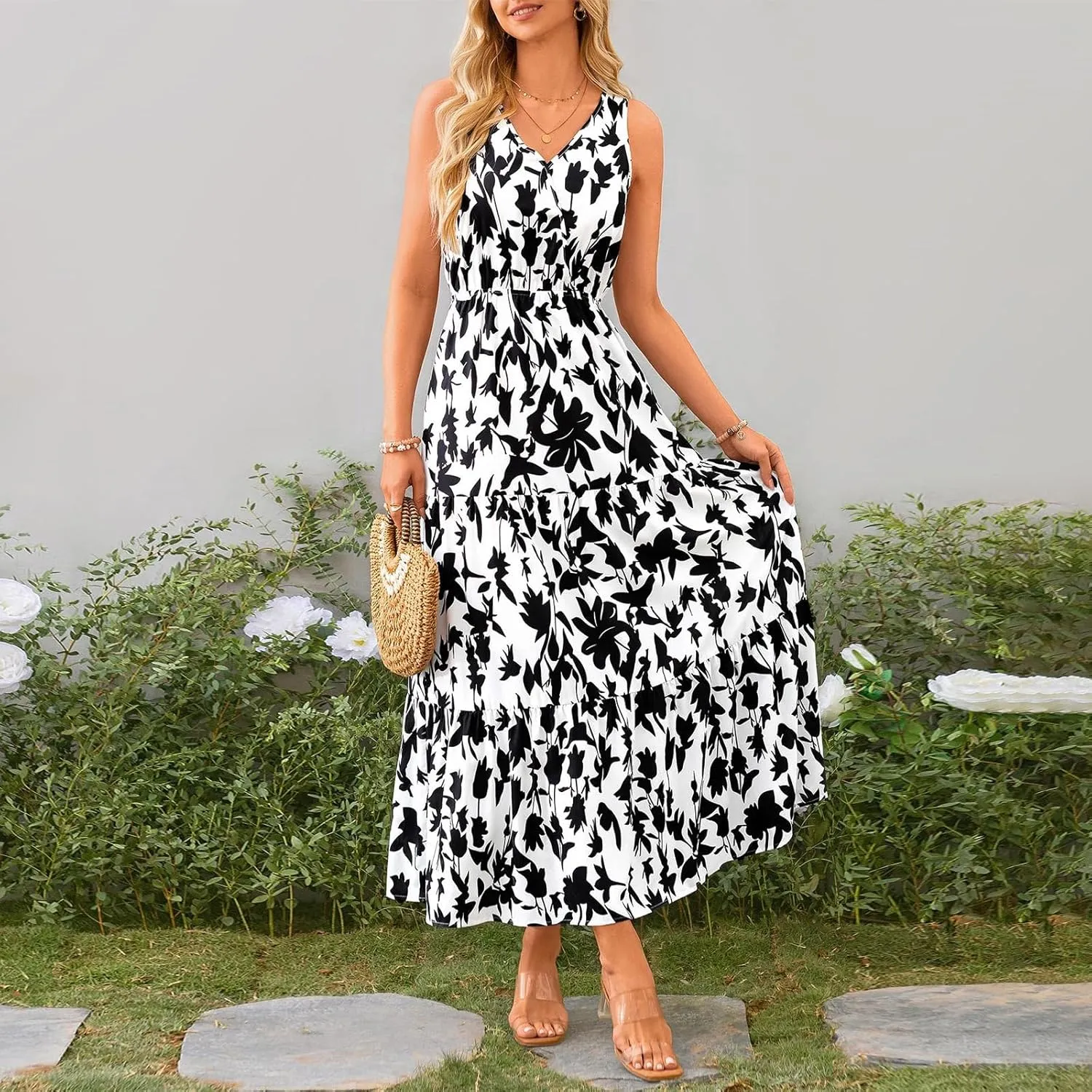 OIOLOYJM Plus Size Summer Dresses for Women 2025 Plus Size Dresses for Curvy Women Wedding Guest Dresses for Women