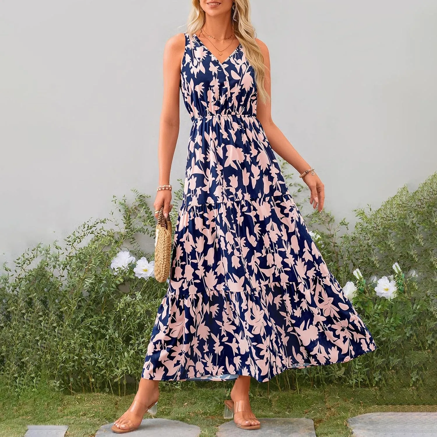 OIOLOYJM Plus Size Summer Dresses for Women 2025 Plus Size Dresses for Curvy Women Wedding Guest Dresses for Women