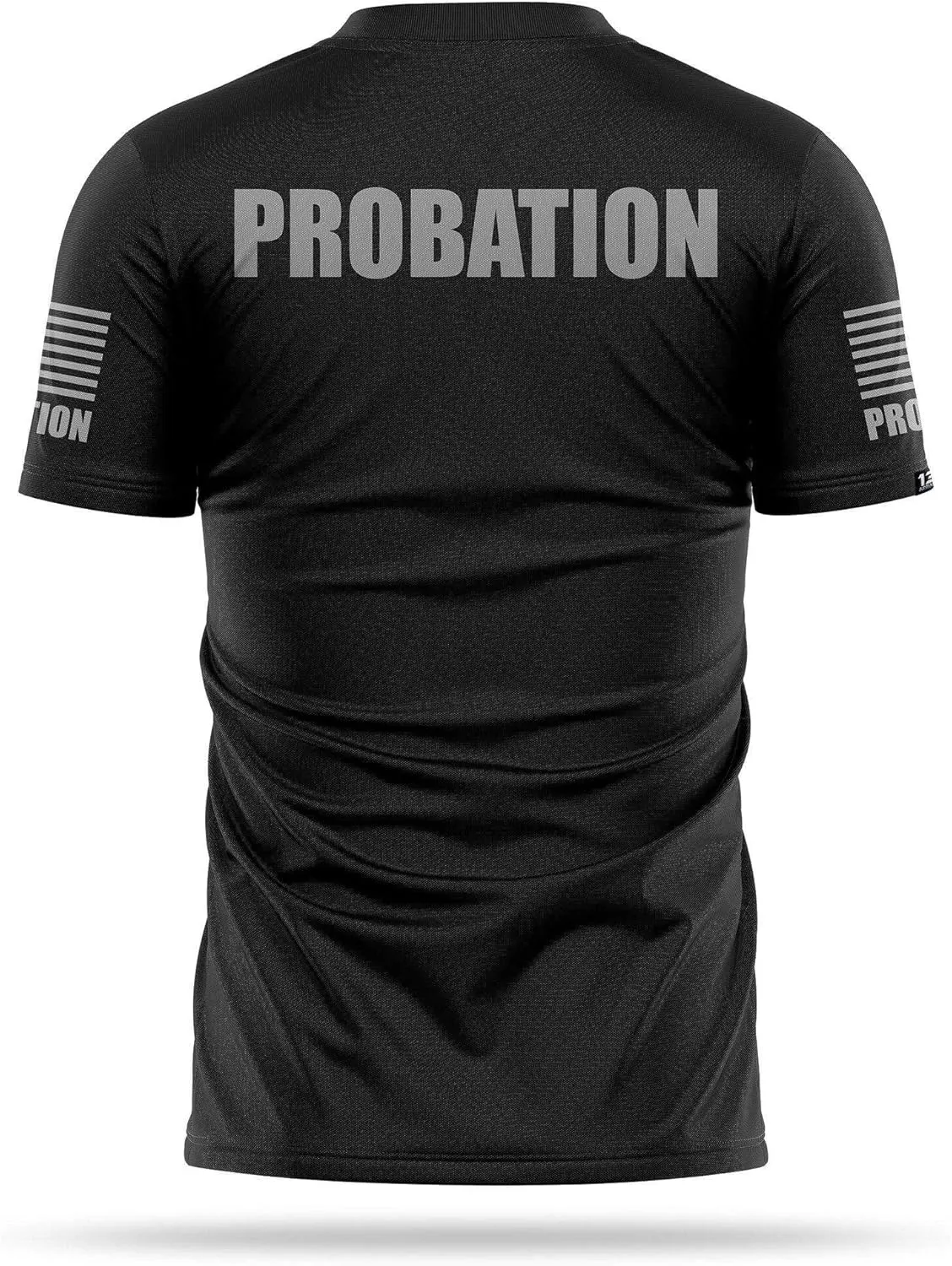 Probation Utility Shirts for Men | USA Patriotic Lightweight Tee | Micro Polyester, Moisture-Wicking Quick-Dry Comfort.