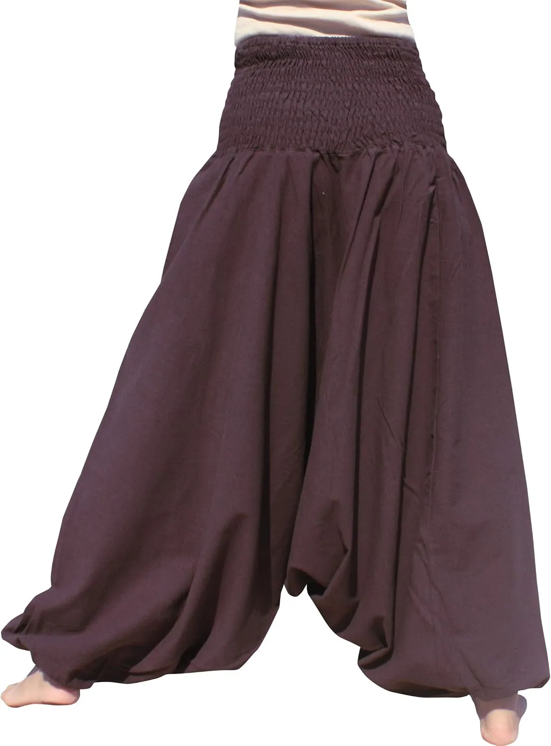 RaanPahMuang Brand Light Summer Cotton Smock Top Harem Aladdin Pants