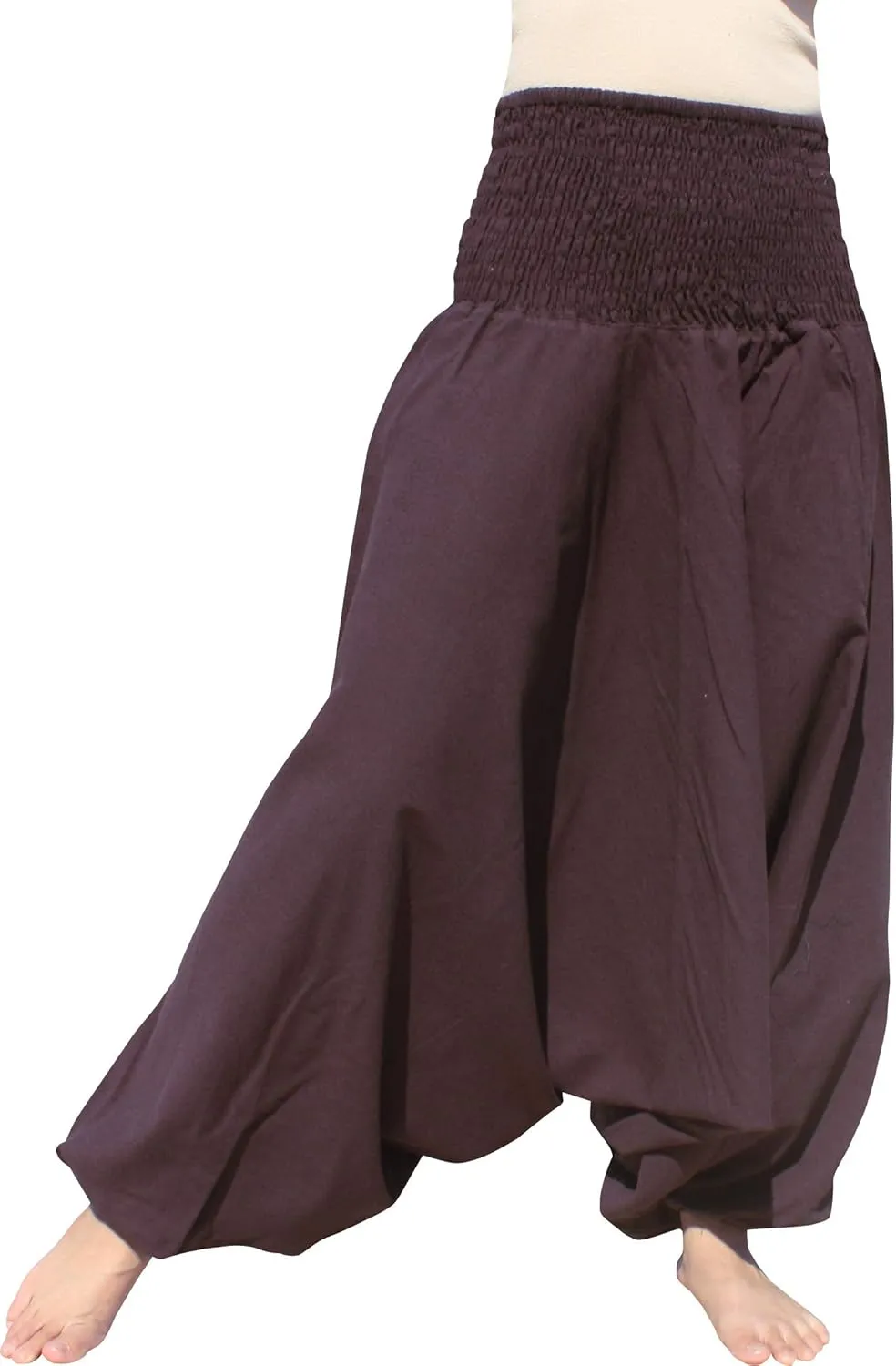 RaanPahMuang Brand Light Summer Cotton Smock Top Harem Aladdin Pants