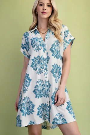 Ready For Sweet Tea Button Up Dress