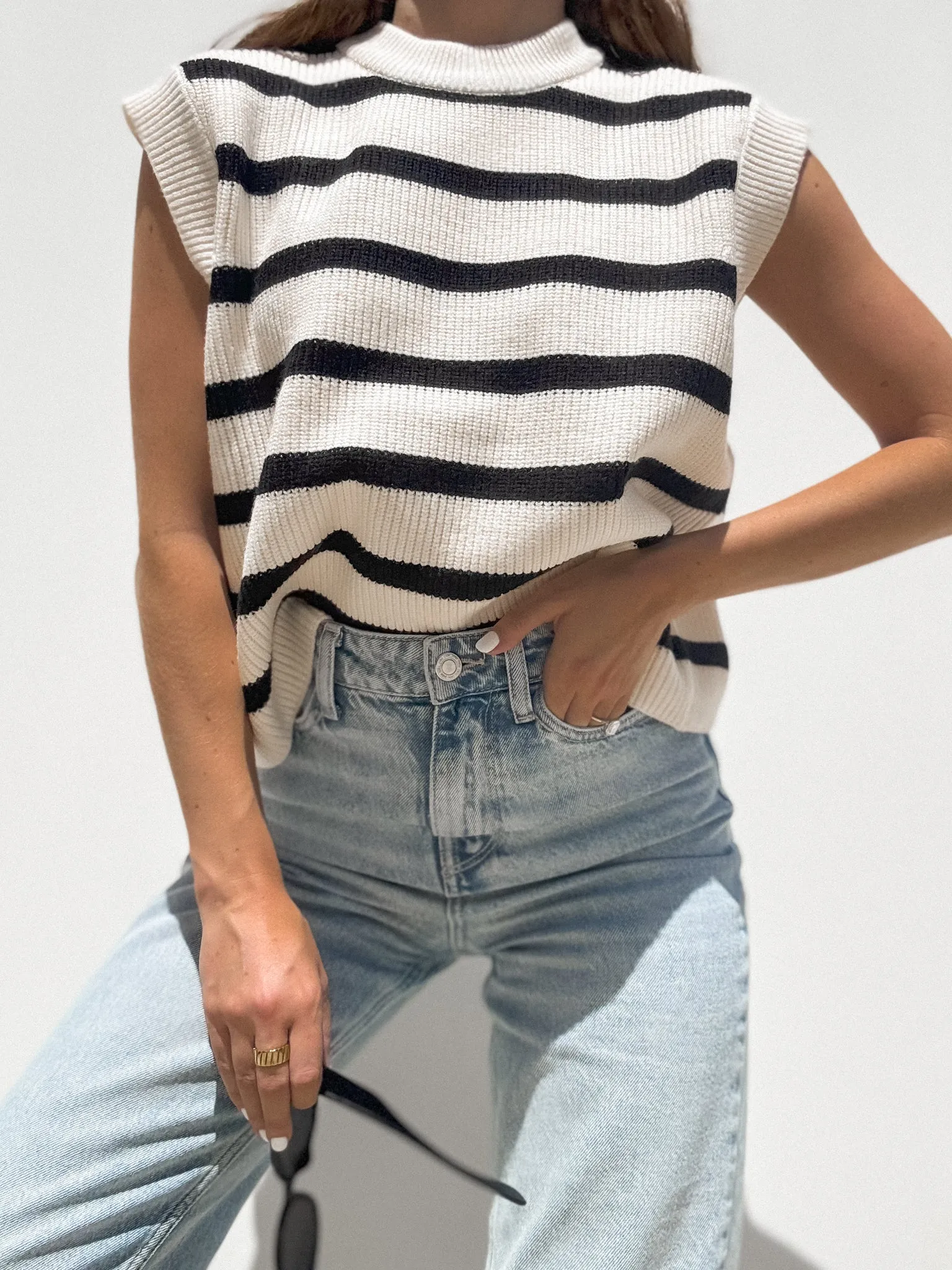 Rory Stripe Knit Top