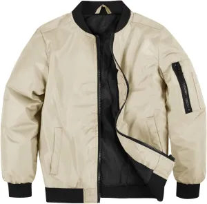 SNOW DREAMS Boys Girls Bomber Jacket Flight Jackets Spring Varsity Jacket
