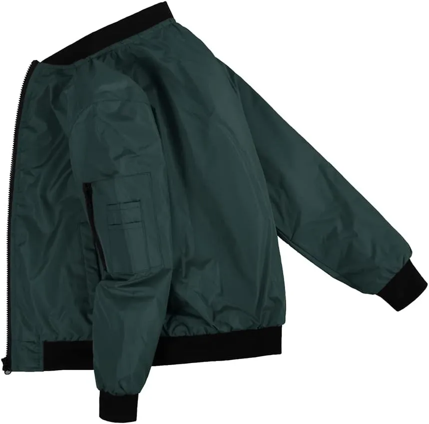 SNOW DREAMS Boys Girls Bomber Jacket Flight Jackets Spring Varsity Jacket