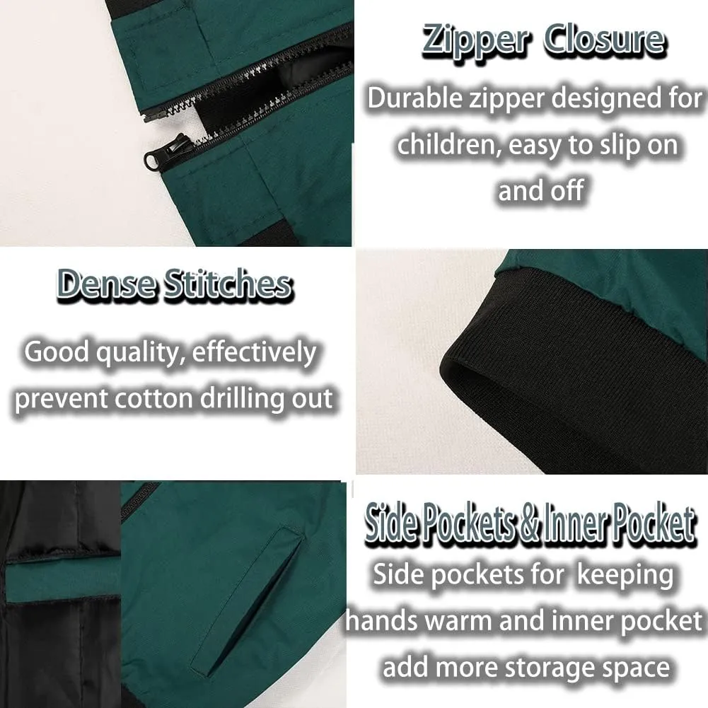SNOW DREAMS Boys Girls Bomber Jacket Flight Jackets Spring Varsity Jacket