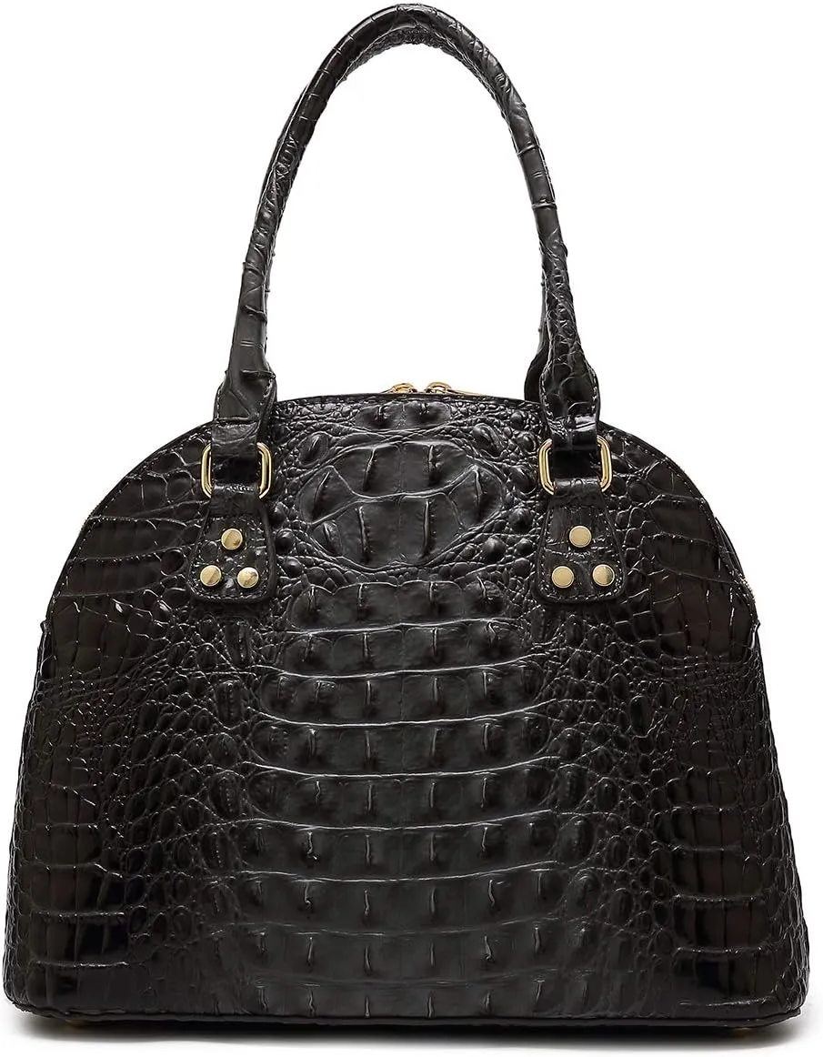 Staci Embossed Shoulder Bag Top Handle Textured Satchel by Mia K. Farrow