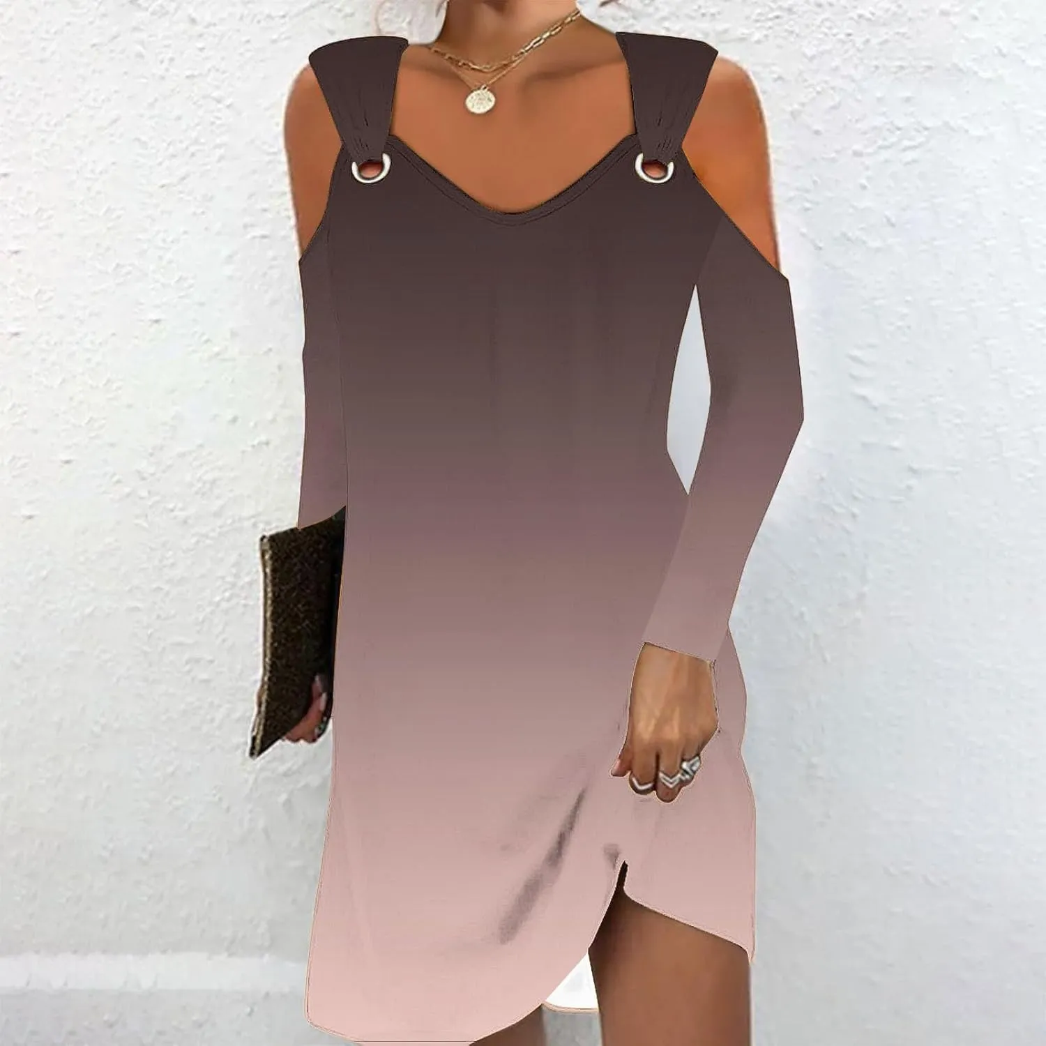 Summer Dresses for Women 2024 Sleeveless midi Dress for Women Cami Flowy Dresses Crew Neck Cold Shoulder Sundresses