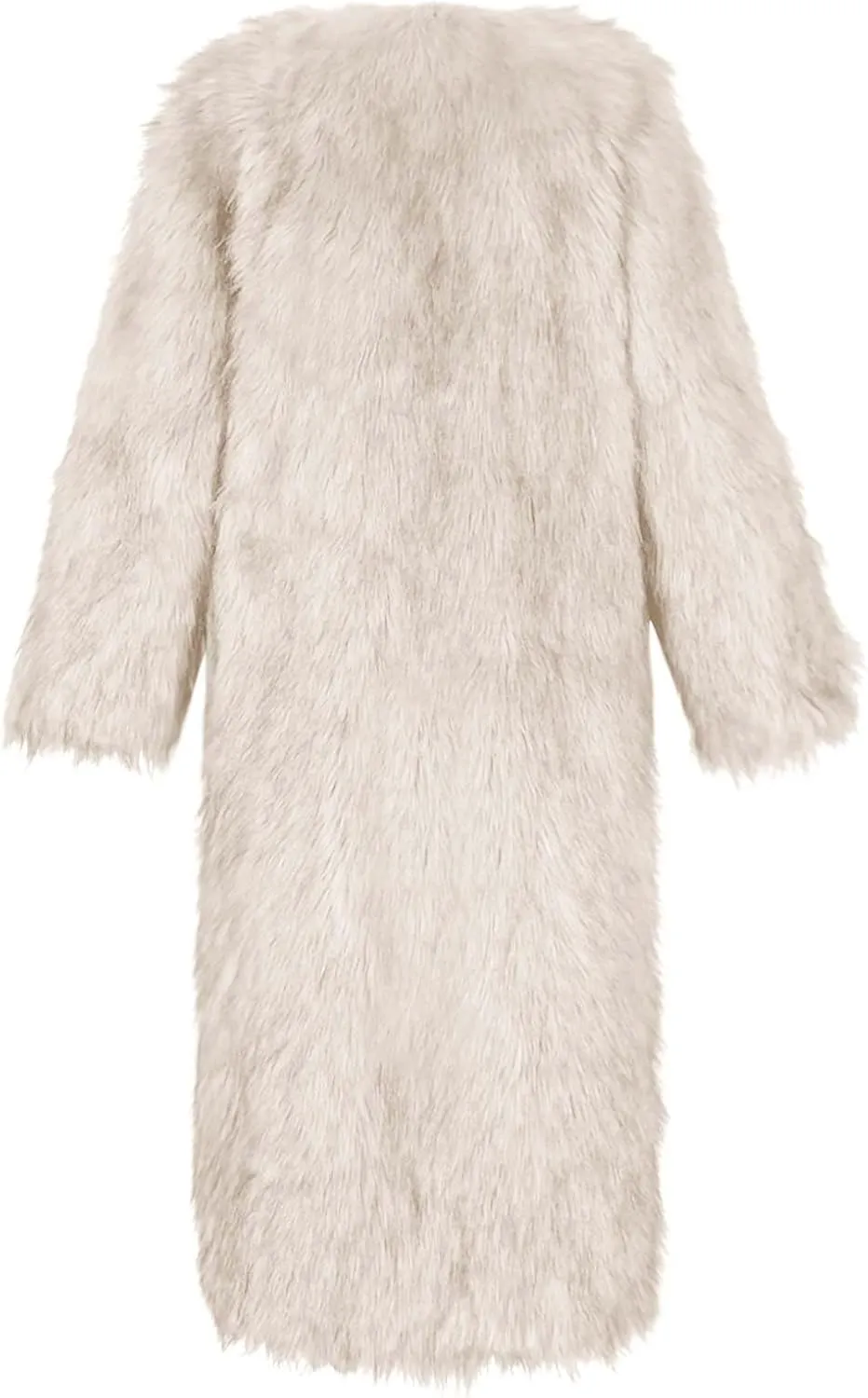 Winter Coats for Women Fashion Dressy Faux Fur Long Overcoat Open Front Warm Long Cardigan Fuzzy Sherpa Outfit