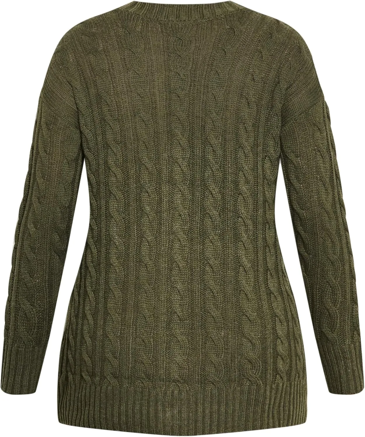 Women's Cara Cable Knit V Neck Cardigan
