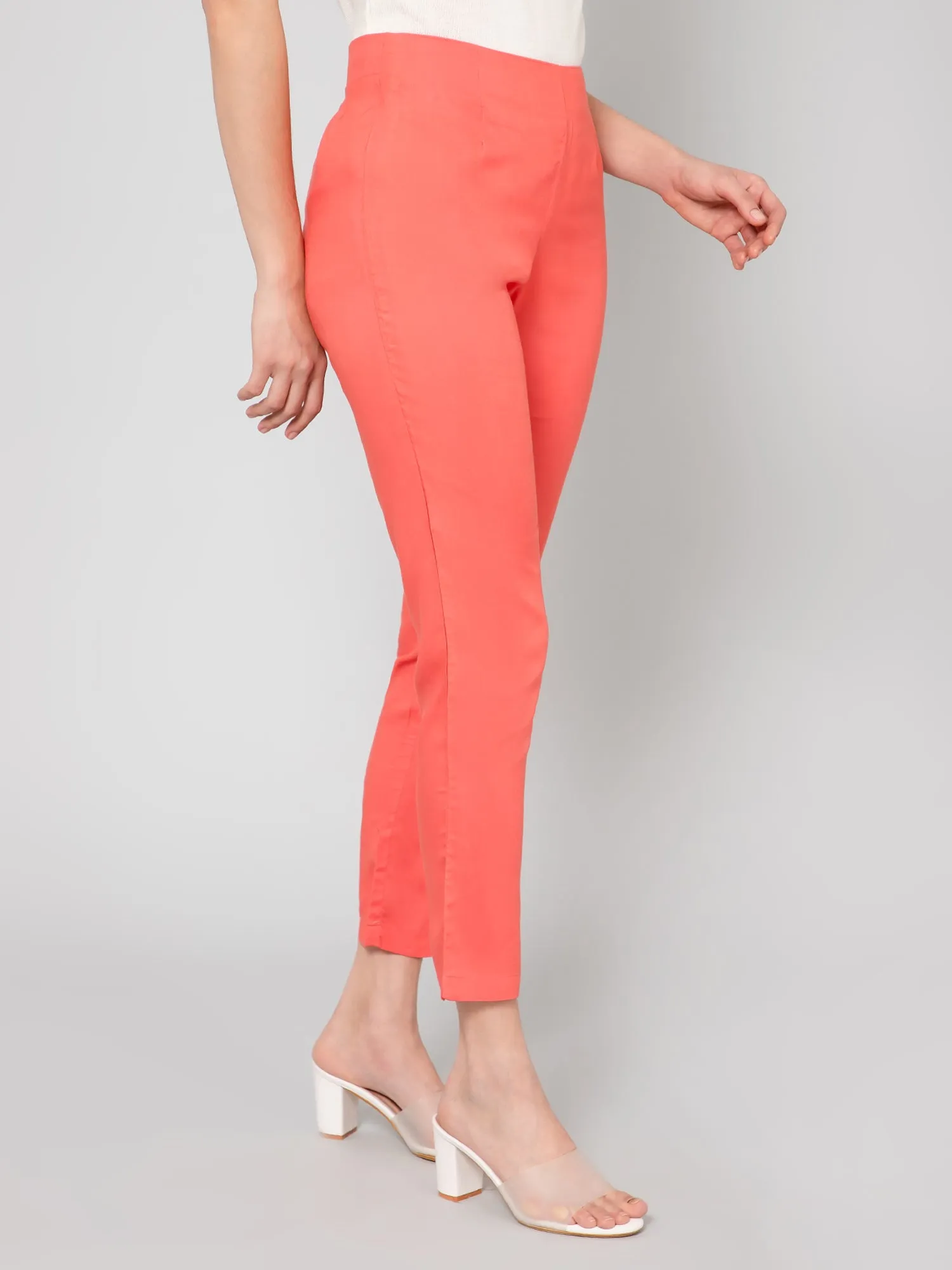 Women's   Coral Flat Front Mid rise Pants