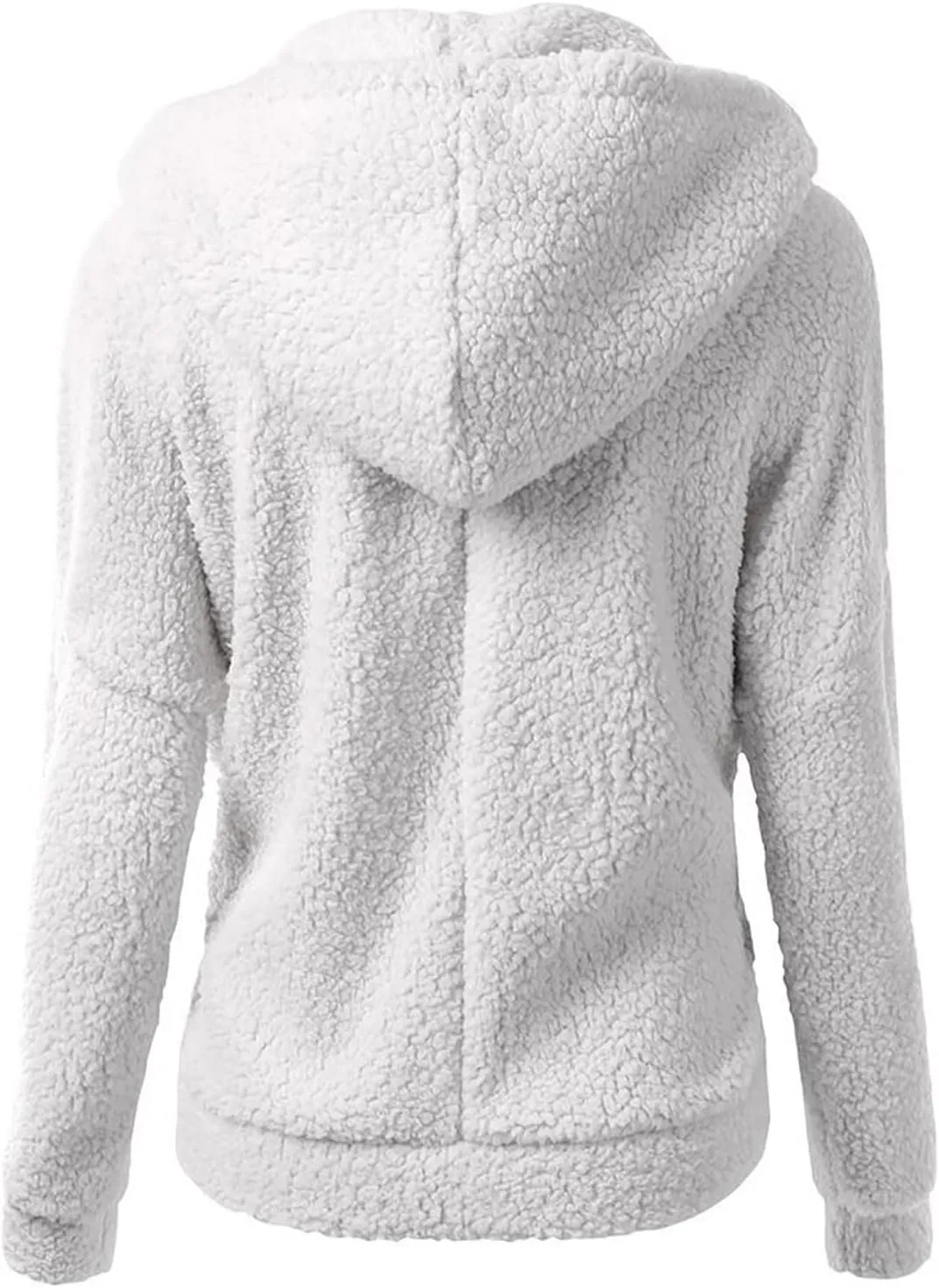 Womens Cozy Winter Fleece Hoodie Jackets 2023 Zip Up Fuzzy Sherpa Hooded Sweatshirts Oversized Warm Shearling Coat