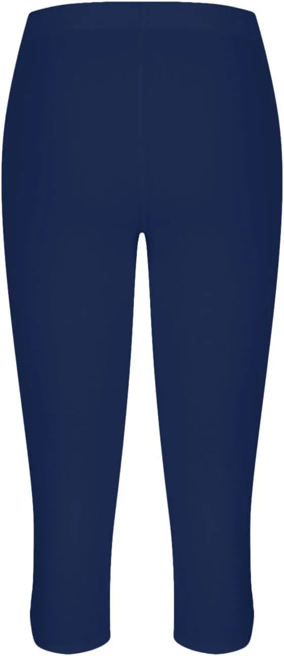 Womens Keyhole Crop Trousers Stretch High Waist Yoga Capri Leggings Casual Comfort Capris Workout Sport Cropped Pant