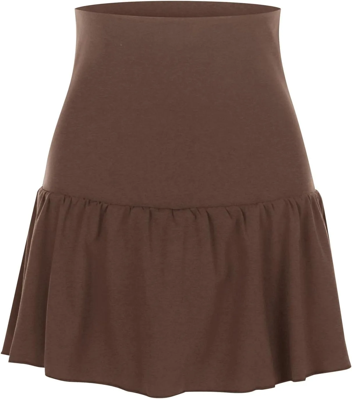 Women's Plain Pleated Skirt Women's Sports Waistband Skirt A Line Leopard Midi Skirt