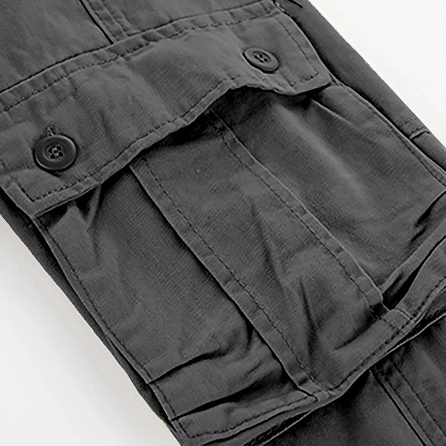 Work Pants for Men Big and Tall Casual Fleece Loose Open Bottom Athletic Pants Straight Leg Outdoor Hiking Pants