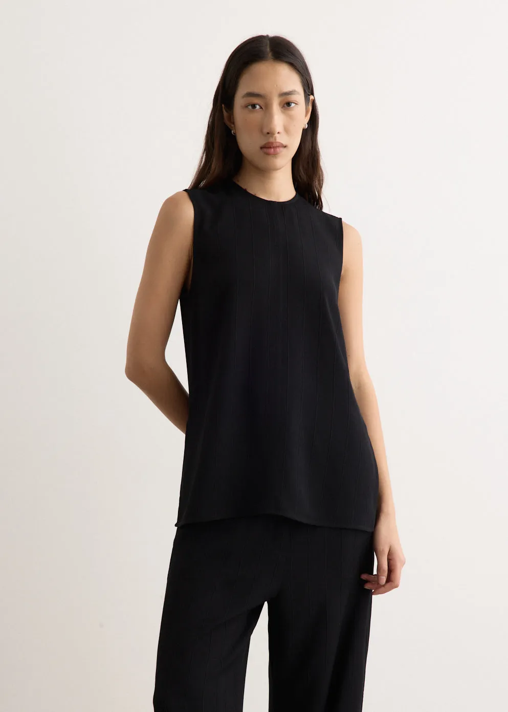 Woven Stripe Top