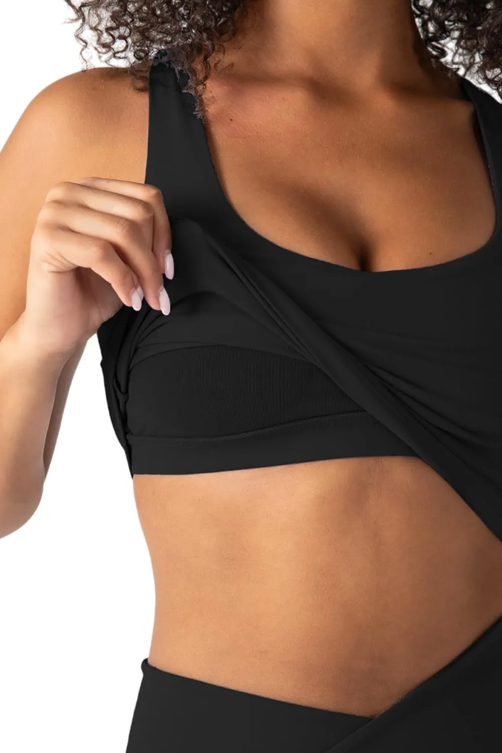 YITTY Active Women's UltraLuxe Built-in Bra Tank Top, Athleisure, 4-Way-Stretch